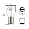 ΛΑΜΠΑ ΑΛΟΓΟΝΟΥ ΧΟΝΤΡΟ ΝΤΟΥΙ MOTO 12V/35W 35W BA20D ROC