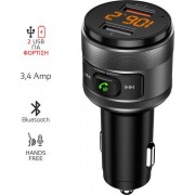 FM TRANSMITTER BLUETOOTH WITH HANDS FREE, CHARGER + 2X USB FMT-C57BT AKAI