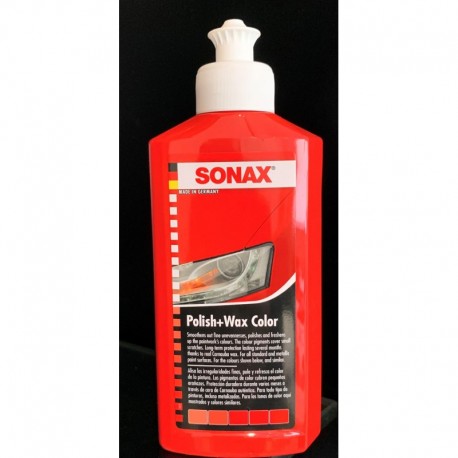 SONAX Color και Wax Nano Χρωμοαλοιφή Κόκκινη 250ml