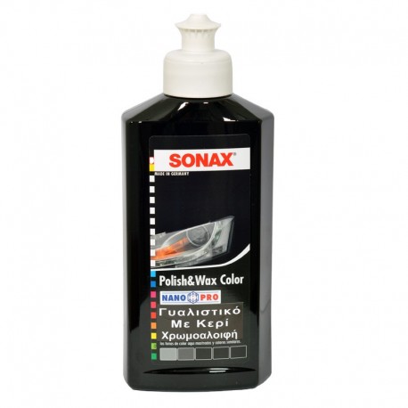 SONAX Color και Wax Nano Χρωμοαλοιφή Μαύρη 250ml