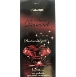 Cargo Αρωματική Καρτέλα Κρεμαστή Αυτοκινήτου Precious Diamond Famous