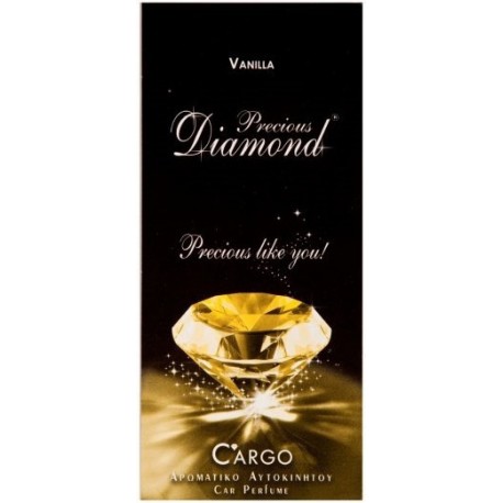 Cargo Αρωματική Καρτέλα Κρεμαστή Αυτοκινήτου Precious Diamond Vanilla