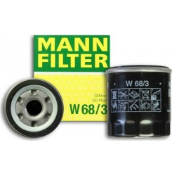 Mann Filter W68/3 Φίλτρο Λαδιού Αυτοκινήτου για Toyota/Lexus/Citroen