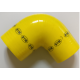 ΚΟΛΛΑΡΟ ΑΕΡΑ ΣΙΛΙΚΟΝΗΣ ΓΩΝΙΑ 90° Φ:70mm Κίτρινο (DTM)