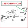 ΓΝΗΣΙΟΣ ΑΞΩΝΑΣ ΤEΝΤΩΤΗΡΑ ΚΑΔΕΝΑΣ ACTIVE110/125 (14550-LBA8-C10) KYMCO moto GENUINE