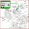 ΤΣΙΜΟΥΧΑ ΓΡΑΝΑΖΙΟΥ ΤΡΟΧΟΥ S26X42X8 KAZE-R ZX130 X-CITE135 (92049-1428) KAWASAKI moto GENUINE